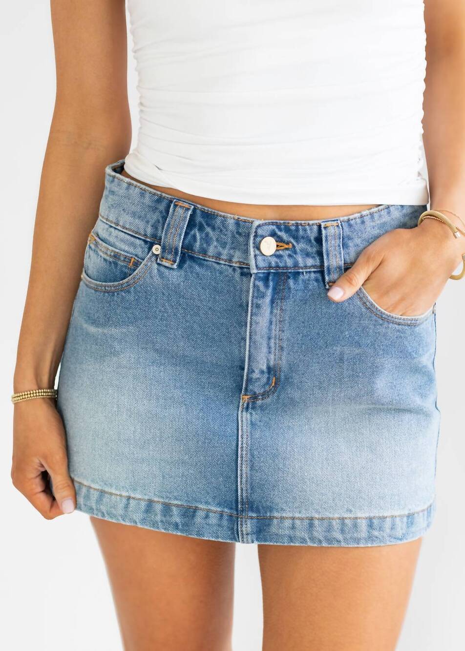 NEW ABRAND JEANS 95 aline skirt in blue